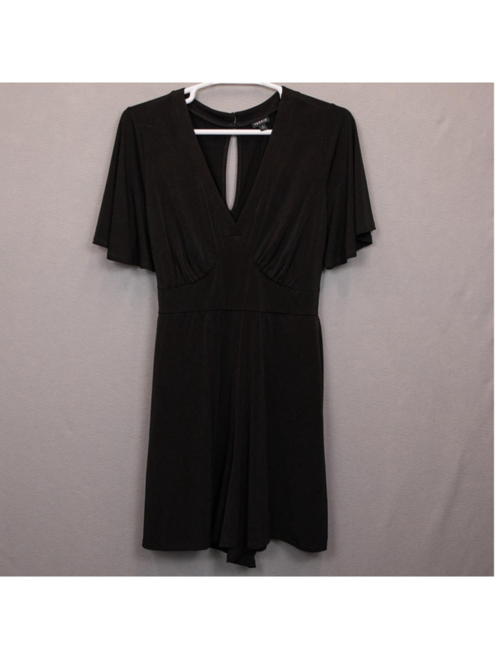 Torrid Studio Knit black flutter sleeve romper-2X